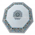 Marble Outdoor Coffee Cafe Table Top Animal Floral Fine Art Mosaic Decor H4499