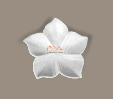 Dry Fruit Serving Bowl Marble Inlay Lotus Shape Bowl for Home Decor Gift Loves