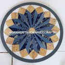 24" Marble Coffee Top Table Marquetry Inlay Fine Arts Christmas Gift Decor E01