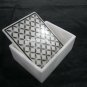 3"x4" White Marble Jewelry Storage Box Rare Marquetry Inlay Collectible Decor