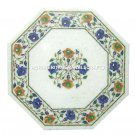 12" Marble Cofffee Table Top Side Inlay Floral Pietra Dura Art Furniture H1154