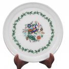 Marble Serving Plate Malachite Multi Inlay Stone Peacock Design Gifts H1375