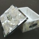 6"x4"x2" Marble Custom Jewelry Box Fine Mother of Poearl Inlaid Decor H5358A 6"x4"x2" Marble Custom Jewelry Box Fine Mother of Poearl Inlaid Decor H5358A