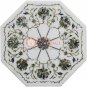 12"x12" Marble Wall Decor Tile Pauashell Inlay Work Pietradura Art Veterans Gift