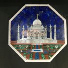 18"x18" Marble Top Side Table Traditional Taj Mahal Design Living Room Decor Art 18"x18" Marble Top Side Table Traditional Taj Mahal Design Living Room Decor Art