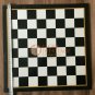 15" Marble Black Mosaic Inlaid Chess Top Table For Chess Lover Best Gift Decor
