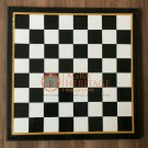 12" Marble Black Handmade Chess Top Table Mosaic Gemstone Art New Year Eve Gift