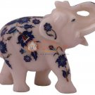 6" Marble Elephant Sculpture Lapis Inlay Pietradura Floral Arts Christmas Gift 6" Marble Elephant Sculpture Lapis Inlay Pietradura Floral Arts Christmas Gift
