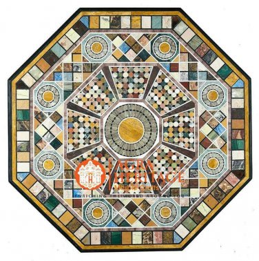 36" Italian Marble Dining Hallway Table Top Precious Inlay Hallway Decor H5677