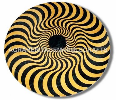36" Handmade Marble Round Top Dining Center Table Inlay Outdoor Home Decor E833A