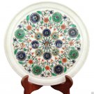 10" Marble Round Serving Dish Plate Micro Mosaic Inlay Marquetry Halloween Gifts 10" Marble Round Serving Dish Plate Micro Mosaic Inlay Marquetry Halloween Gifts