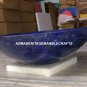 Marble Bathroom Designer Wash Basin Lapis Random Inlay Work Home Decorative M002