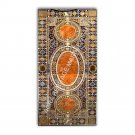8'x4' Marble Center Dining Garden Table Top Multi Inlay Gemstone Home Decor E983