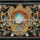 8'x4' Marble Restaurant Table Marquetry Beautiful Inlay Antique Gift Decor H5266