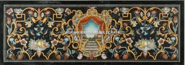 8'x4' Marble Restaurant Table Marquetry Beautiful Inlay Antique Gift Decor H5266