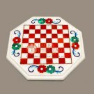 Marble Chess Board, Inlay Stone Chess Board For Gift, Valentine Gift For Him Art