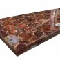 Two German Onyx Top Big Dining Side Table Handmade Art Restaurant Decor E1504