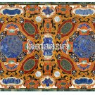 Marble Large Center Dining Table Top Collectible Inlay Restaurant Decor H3859