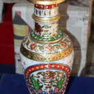14" Marble Flower Beautiful Pot Hand Painted Floral Design Occasional Gift H5727