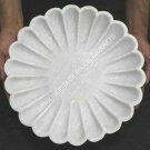 15" White Marble Serving Bowl Handmade Design Collectible Gift Decor E858 15" White Marble Serving Bowl Handmade Design Collectible Gift Decor E858