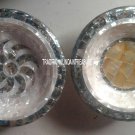Set of 2 Marble Fruit Bowl Stone Mother of Pearl Pauashell Inlay Home Gifts
