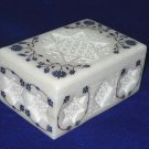 Filigree Marble Lapis Lazuli Mosaic Jewelry Trinket Box Handmade Decor Gifts Box Filigree Marble Lapis Lazuli Mosaic Jewelry Trinket Box Handmade Decor Gifts Box