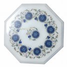 12" Marble Decorative Mosaic Coffee Table Lapis Floral Inlaid Halloween Decor 12" Marble Decorative Mosaic Coffee Table Lapis Floral Inlaid Halloween Decor