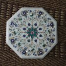 12" White Marble Coffee Table Top Paua Shell Rare Inlaid Mosaic Decor Home Art