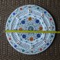 15" Filigree Marble Round Plate Multi Handicraft Inlay Occasional Gift