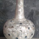 15" White Marble Flower Pot Mother of Pearl Inlay Precious Stone Hallway 15" White Marble Flower Pot Mother of Pearl Inlay Precious Stone Hallway