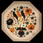 12" Marvelous Inlaid Wall Tile Handmade Semi Precious Parrot Art Christmas Gifts
