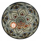 24" Marble Kitchen Bedroom Center Table Top Handicraft Inlay Design Decor H5684