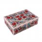 Marble Jewelry Box Marquetry Multi Peacock Floral Inlaid Arts Gifts Decor M085