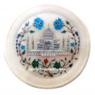 10 PCS Lot 7 " Marble Plate Taj Mahal Inlay Multi Floral Art Kitchen Decor Gifts 10 PCS Lot 7 " Marble Plate Taj Mahal Inlay Multi Floral Art Kitchen Decor Gifts