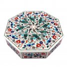 7"x7"x2" Marble Jewelry Box for Women Parrot Bird Inlay Multi Design Gift M094 7"x7"x2" Marble Jewelry Box for Women Parrot Bird Inlay Multi Design Gift M094