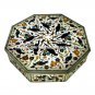 7"x7"x2" Marble Jewelry Box for Women Parrot Bird Inlay Multi Design Gift M094