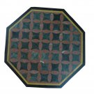 17" Black Marble Coffee Center Table Top Handmade Inlay Arts Living Room Decor