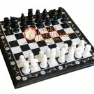 15" Marble Chess Side Top Table With Marble Chess Pieces Inlay Home Decor E1203 15" Marble Chess Side Top Table With Marble Chess Pieces Inlay Home Decor E1203