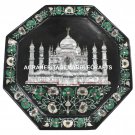 Marble Dish Plate Tajmahal Marquetry Inlay Pietra Dura Kitchen Decor Gifts H1431