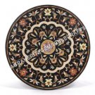 36" Round Dining Black Marble Top Console Table Inlaid Living Room Decor E507 36" Round Dining Black Marble Top Console Table Inlaid Living Room Decor E507