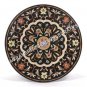 36" Round Dining Black Marble Top Console Table Inlaid Living Room Decor E507