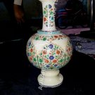 12" Marble Elegant Flower White Vase Multi Inlay Marquetry Showpiece Decor E1112 12" Marble Elegant Flower White Vase Multi Inlay Marquetry Showpiece Decor E1112