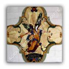 30" White Marble Coffee End Table Top Inlay Design Outdoor Furniture Decor E1041 30" White Marble Coffee End Table Top Inlay Design Outdoor Furniture Decor E1041