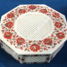 White Marble Octagon Jewelry Storage Box Filigree Inlay Personalized Decor E462