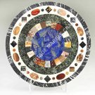 30" Marble Coffee Cafe Table Top Mosaic Design Lapis Inlay Bedroom Decor H4973 30" Marble Coffee Cafe Table Top Mosaic Design Lapis Inlay Bedroom Decor H4973
