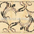 4'x2' Handmade Italian Pale Marble Breakfast Table Top Inlay Living Room H4993A