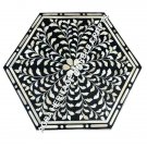 30" Marble Bedroom  Side Table Center Top Inlay Arts Outdoor Garden Decor H5151A