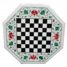 24" Marble Malachite Mosaic Coffee Table Top Chess Play Halloween Decor Gift 24" Marble Malachite Mosaic Coffee Table Top Chess Play Halloween Decor Gift