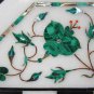 24" Marble Malachite Mosaic Coffee Table Top Chess Play Halloween Decor Gift