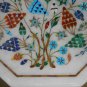 18" Marble Coffee Table Top Grapes Marquetry Semi Precious Decor Christmas Art
